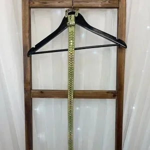 NWOT BB Simon Crystal Western Leather Belt Lemon Lime Snakeskin-VERY FUN! B.B. Simon | Accessories | Nwot Bb Simon Crystal Western  main image 4